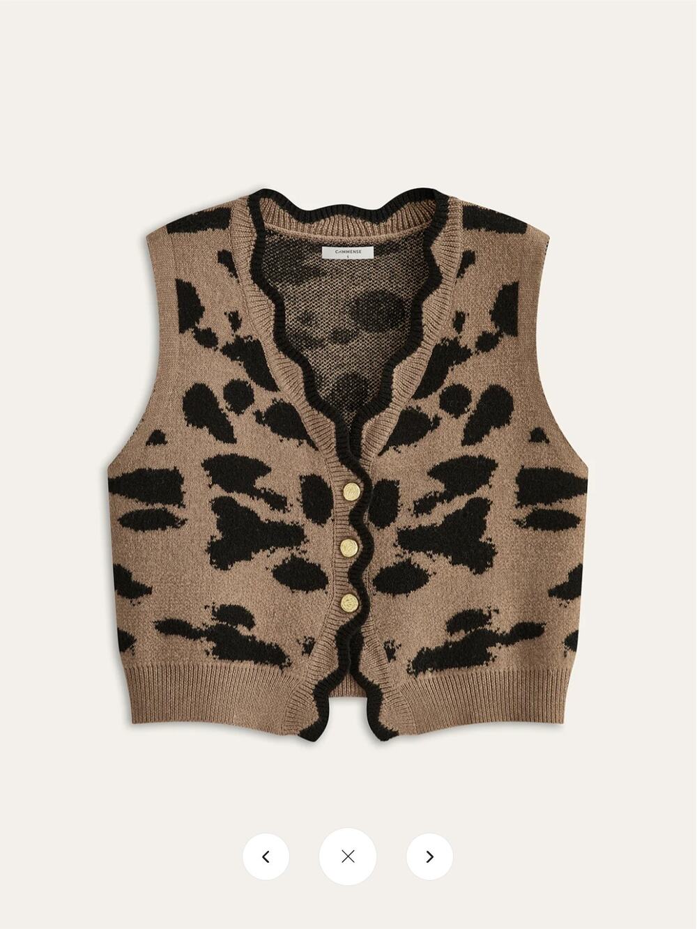 NWT Commense Leopard Print Cardigan Sz XL
